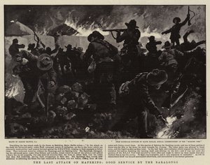 Der letzte Angriff auf Mafeking, guter Dienst der Baralongs von Gordon Frederick Browne